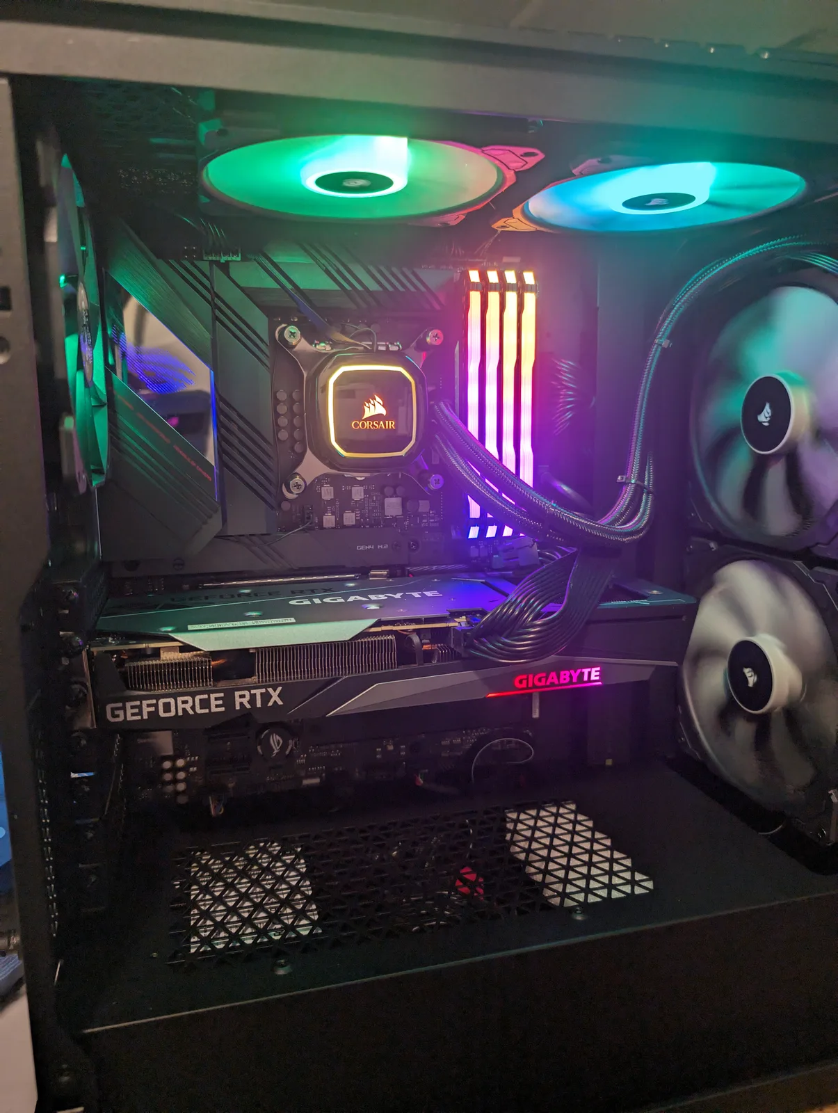 Configuration avec refroidissement liquide