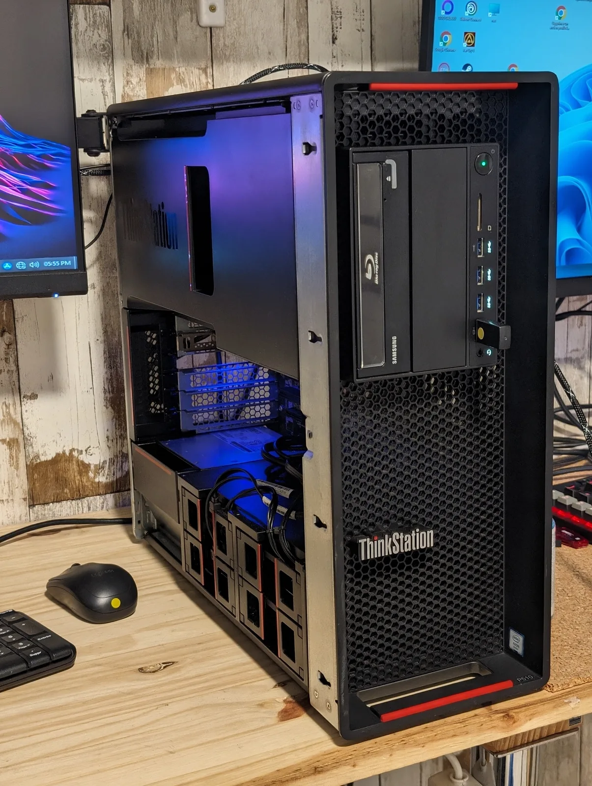 Vue d’une configuration PC